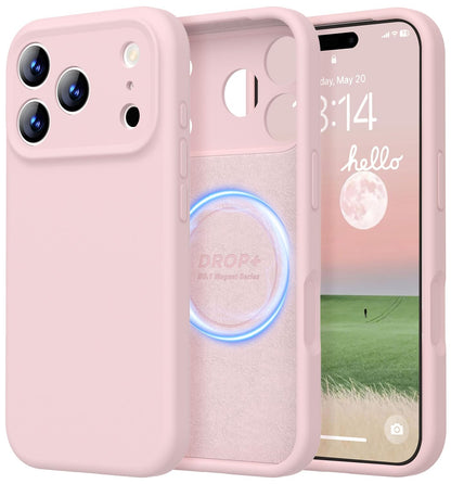 LOVE 3000 Designed for iPhone 16 Case, Premium Silicone with [Soft Anti-Scratch Microfiber Lining] Shockproof Protective Phone Case for Men Women Girls 6.1", Black