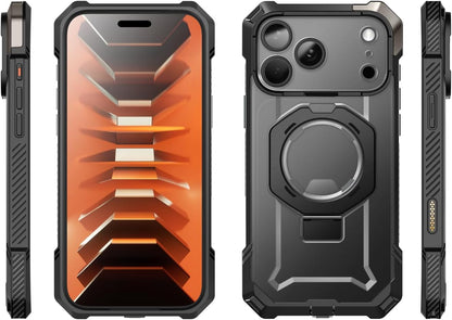 SUPCASE for iPhone 17 Case with Stand & Camera Control Button, Black