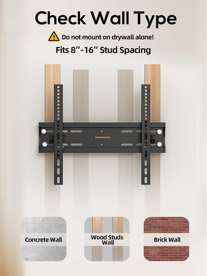 55 65 75 85 inch Tilting TV Wall Mount for 32-90 '' TVs, Low Profile TV Mount Bracket, Safe Lock & Quick Release,Max VESA 600x400mm, 24 inch Studs,132 lbs, Fit Most 55+ 75+ 85+ 86 TVs