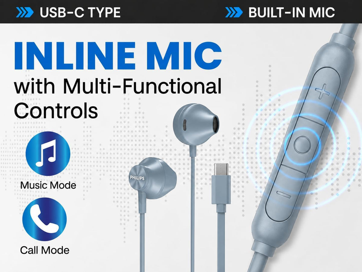 PHILIPS SHE3590BL/28 in-Ear Headphones, Blue