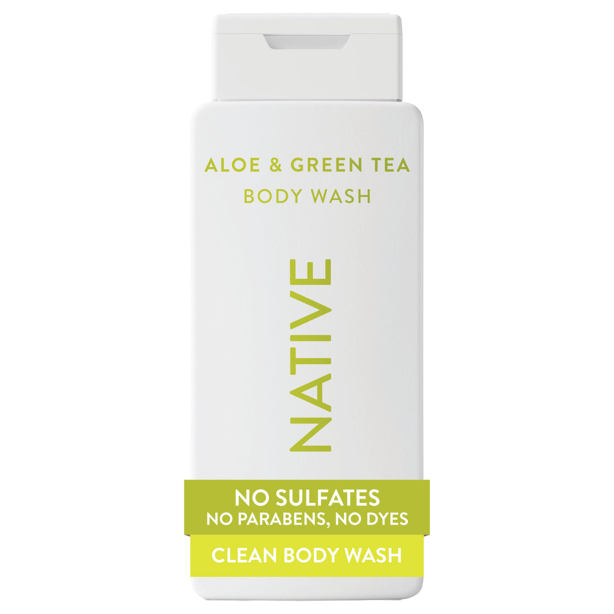 Native Clean Body Wash for Women & Men, Powder & Cotton Scent, 18 fl oz