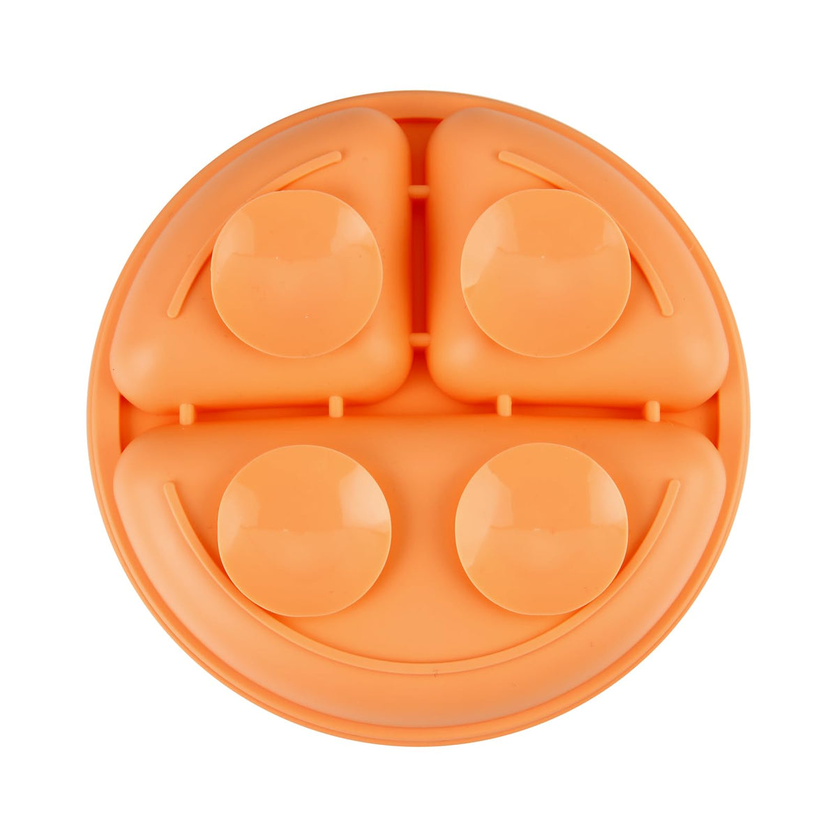 PandaEar 3 Pack Toddler Plates, Silicone Divided Suction Plate for Babies, BPA-Free 100% Food-Grade Silicone Unbreakable Baby Plate (Pink/Purple/Blue, Without Lids)