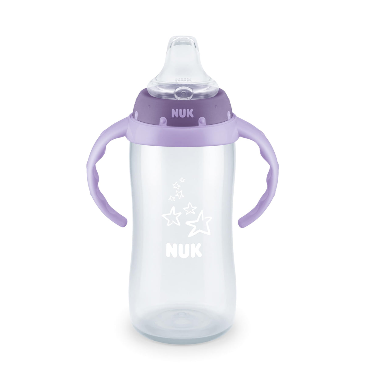 NUK First Choice Learner Sippy Cup 2.0, 10oz, 2-Pack, Pink Bunnies