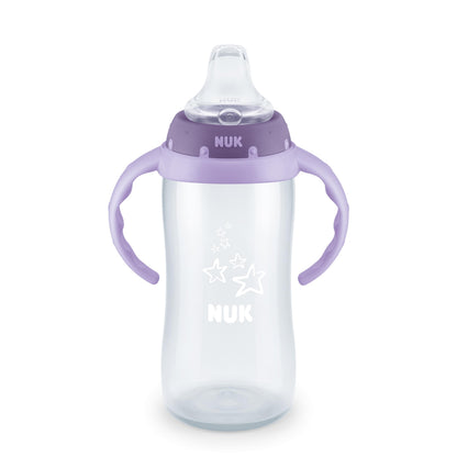NUK First Choice Learner Sippy Cup 2.0, 10oz, 2-Pack, Pink Bunnies