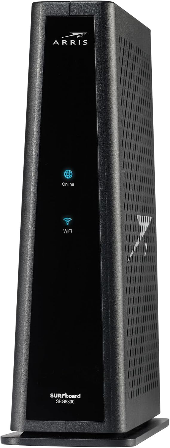 Arris (SBG8300-RB) - Cable Modem Router Combo - Fast DOCSIS 3.1 Gigabit & AC2350 WiFi,Comcast Xfinity, Cox, Spectrum & More, 1 Gbps Max Internet Speeds, 4 OFDM Channels - Renewed