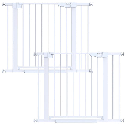 Cumbor 29.7-51.5 in Extra Wide Baby Gate for Stairs, Dog Gate Indoor Black
