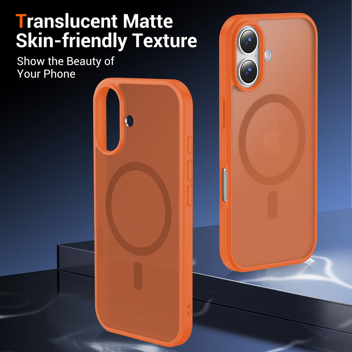 Temdan for iPhone AIR Case with Screen Protector Beige