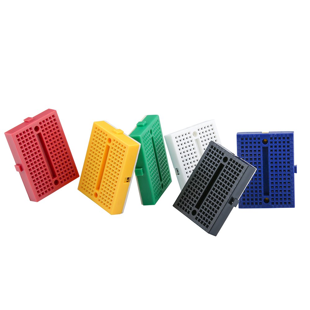 ELEGOO 400 Point Solderless Breadboard Kit, Small Prototyping Boards 6PCS