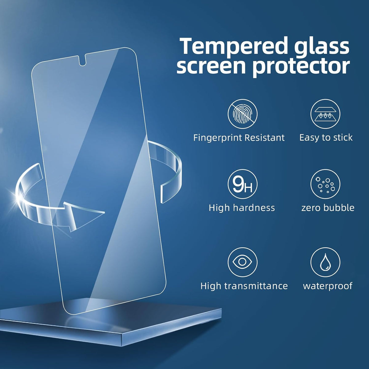 NEW'C for Samsung Galaxy S23 6.1" (SM-S911),Screen Protector Tempered Glass