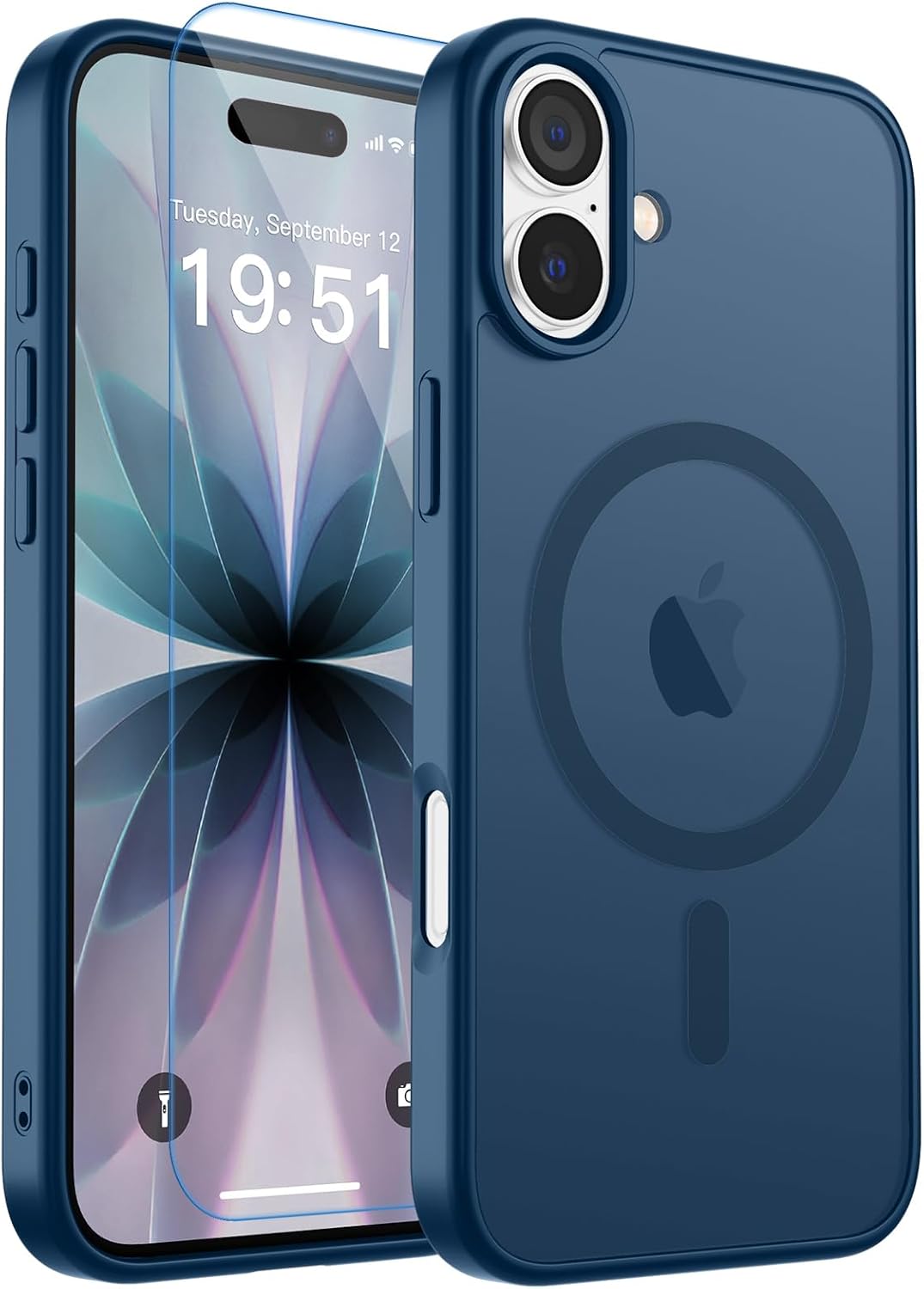 zapica Magnetic for iPhone Air Case, Dark Blue