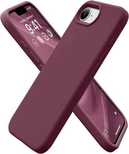 GolbinBox Magnetic for iPhone 13/14 Case, Silicone Cover, Blackcurrant