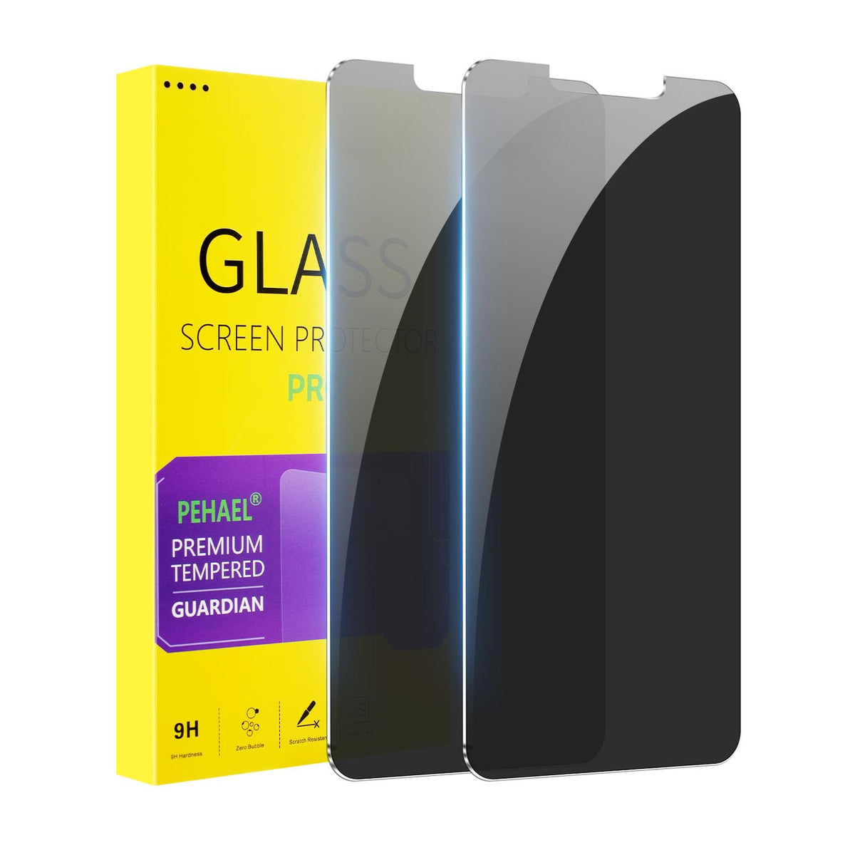 PEHAEL for iPhone 18 Pro Privacy Screen Protector+Camera Lens Protector