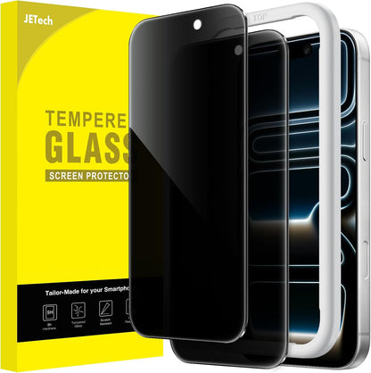 JETech Privacy Screen Protector for iPhone 16 Pro Max, 2-Pack