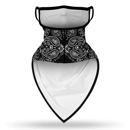 YAYOUREL Neck Gaiter Face Mask Bandanas for Men Women UV Face Scarf Cover Ear Loop Hole Facemask for Fishing Running Cycling