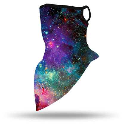 YAYOUREL Neck Gaiter Face Mask Bandanas for Men Women UV Face Scarf Cover Ear Loop Hole Facemask for Fishing Running Cycling
