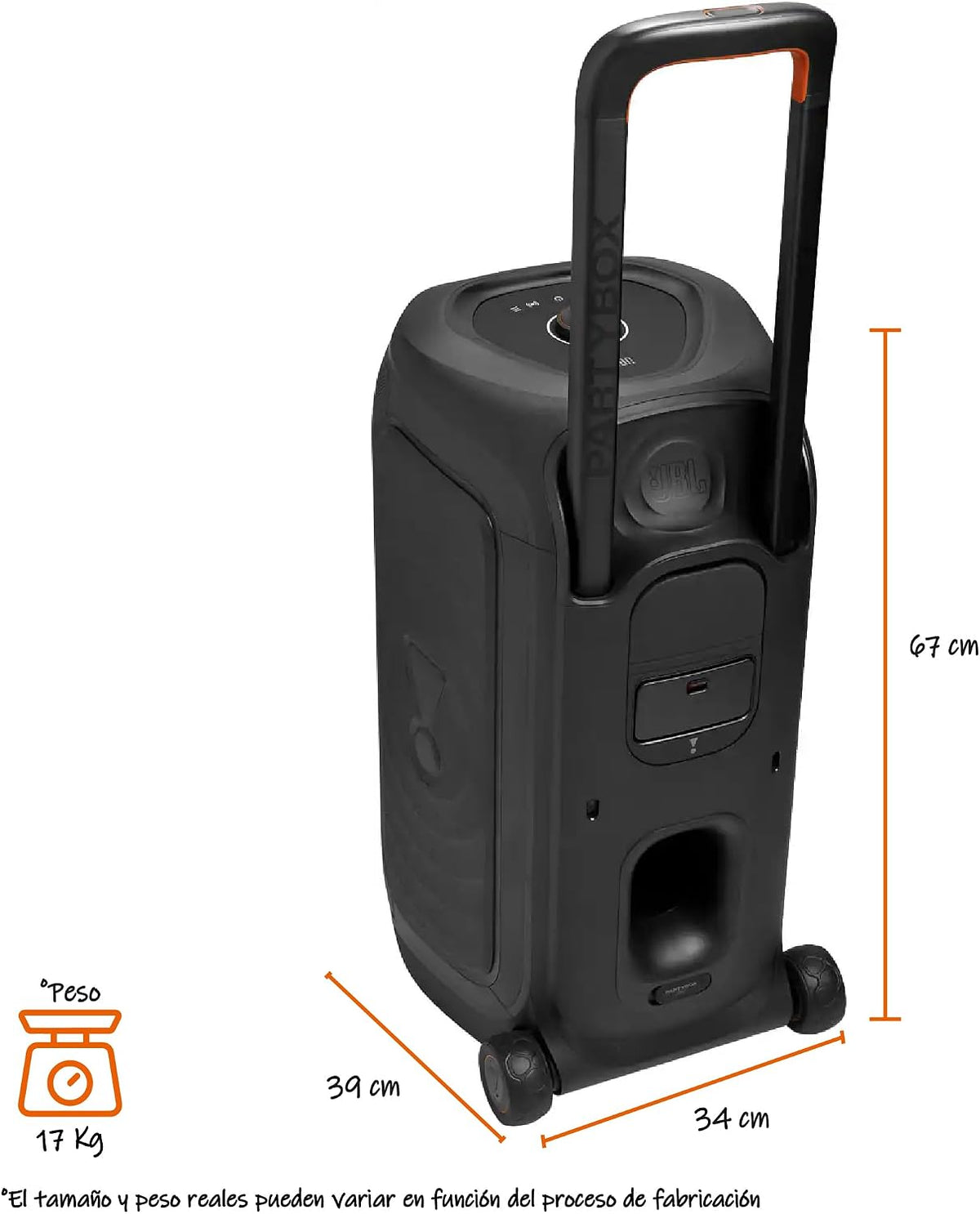 JBL PartyBox 330 - Portable Party Speaker - Black
