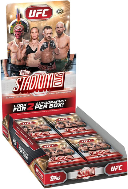 NEW | 2026 Topps UFC Stadium Club Hobby Box | 2 Autographs Per Box | Factory Sealed