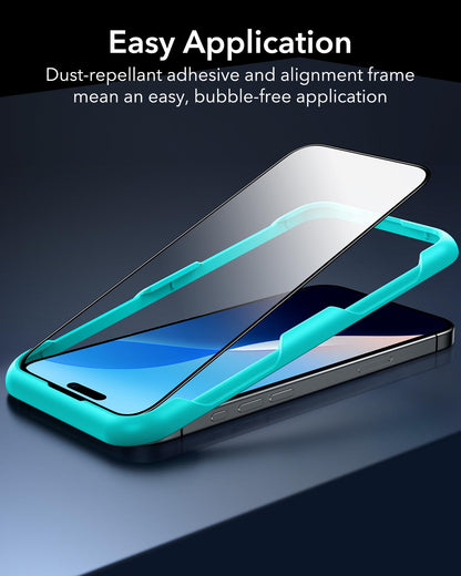 ESR 3 Pack for iPhone 17/iPhone 16 Pro Screen Protector, Align Frame
