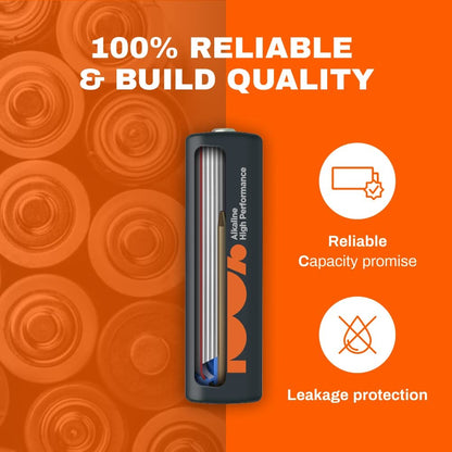 100PP AAA Batteries 40 Pack | Alkaline 1.5V Long-Lasting Power
