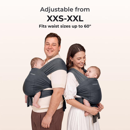 Momcozy Baby Wrap Carrier, Easy-On 2-Piece Design, Newborn to 33 lb