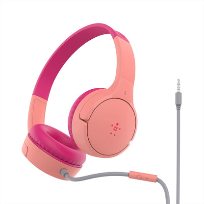 Belkin SoundForm Mini Kids Headphones, Wireless&Wired, 30H Playime, School