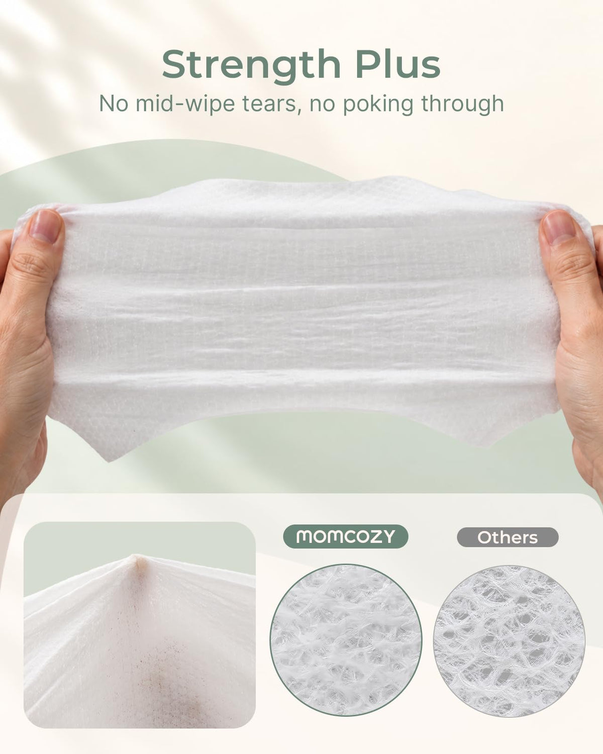 Momcozy Baby Wipes, Unscented & Hypoallergenic, Gentle for Sensitive Skin