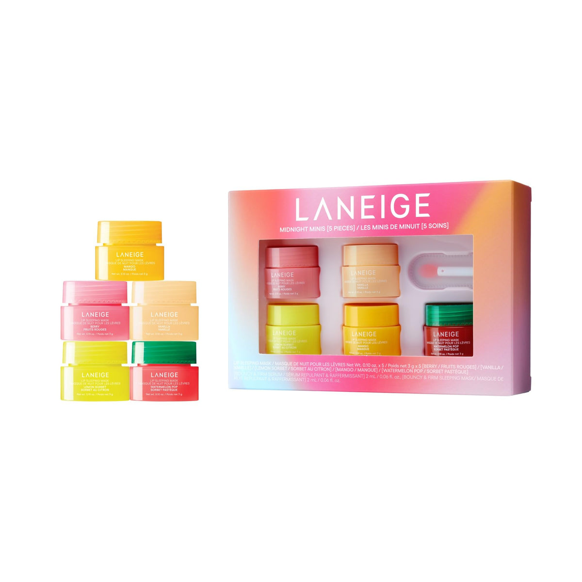 LANEIGE Lip Sleeping Mask: Nourish, Hydrate, Vitamin C, Murumuru & Shea Butter, Antioxidants, Flaky, Dry Lips