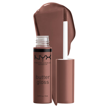 NYX PROFESSIONAL MAKEUP Butter Gloss, Non-Sticky Lip Gloss - Sugar Glass ,Clear