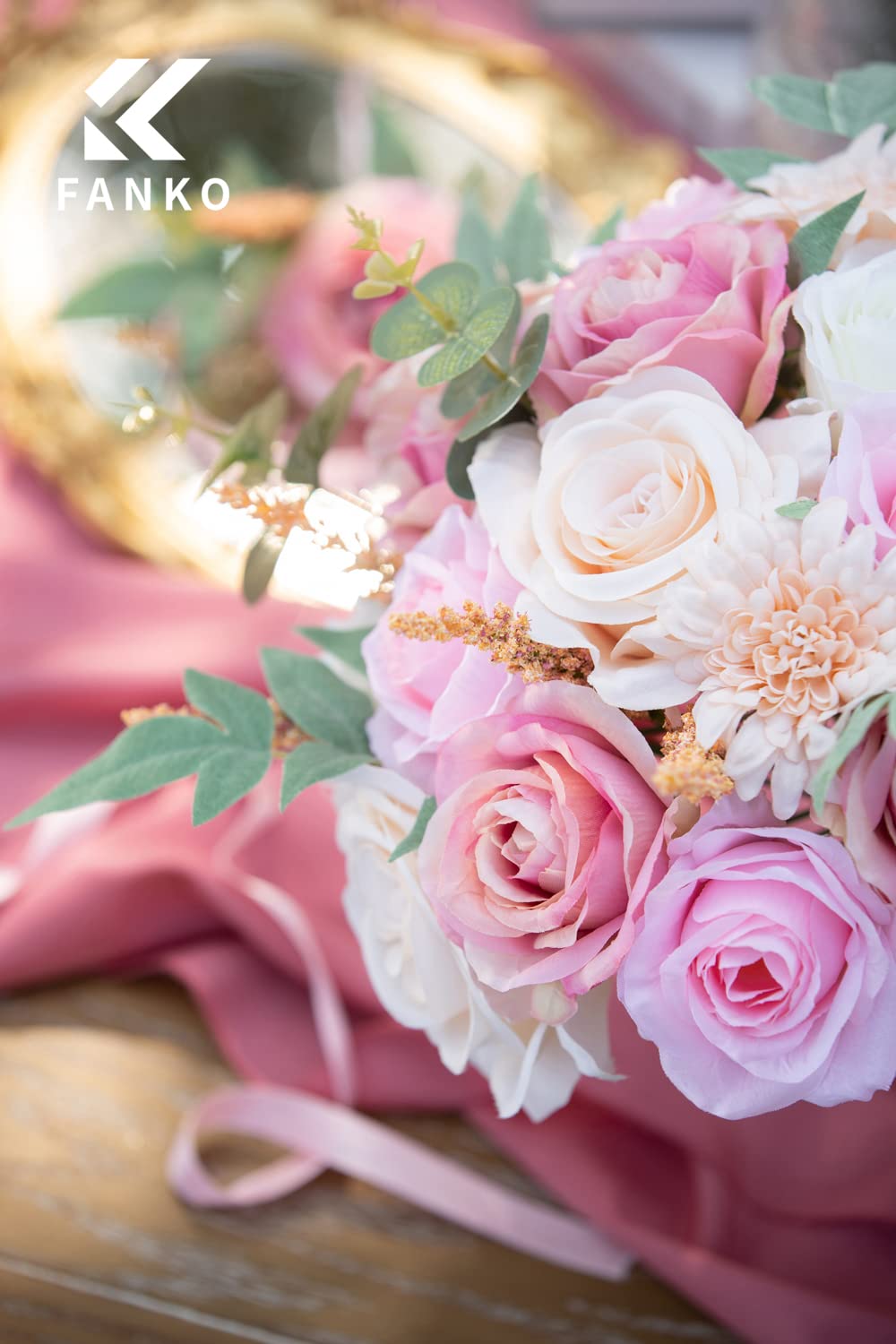 Fall Artificial Flowers DIY Bouquet Combo Faux Rose for Home Decor