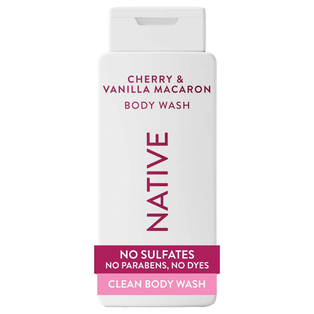 Native Clean Body Wash for Women & Men, Powder & Cotton Scent, 18 fl oz