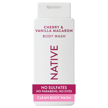 Native Clean Body Wash for Women & Men, Powder & Cotton Scent, 18 fl oz