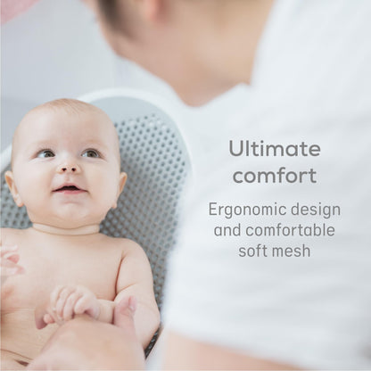Angelcare Baby Bath Support, Pink, Birth to 6 Months, Made in Canada