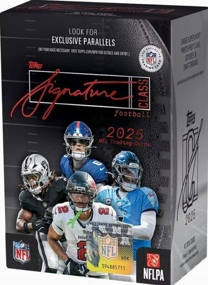 NEW 2025 SIGNATURE Class Football Card BLASTER Box, 42 Cards