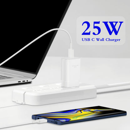 Type C Charger Fast Charging 2-Pack 25W Long 6FT USB C Cable