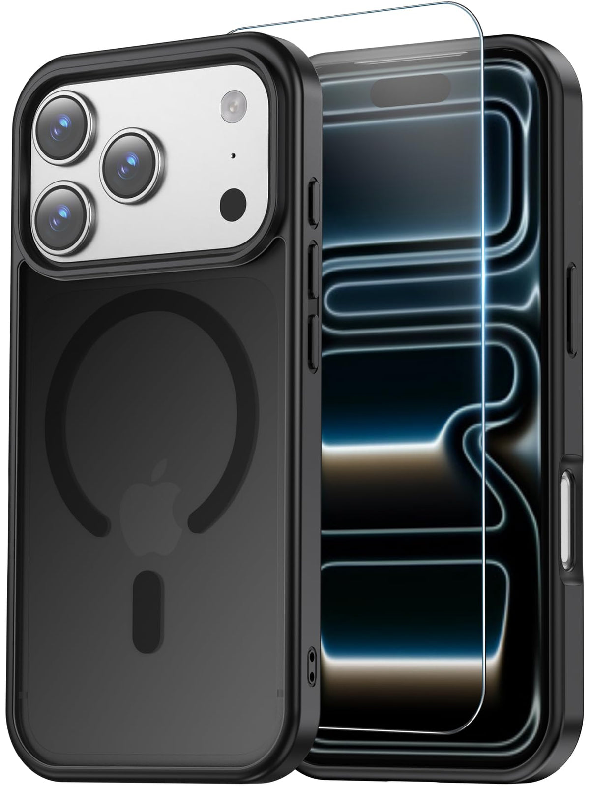 Temdan for iPhone AIR Case with Screen Protector Beige