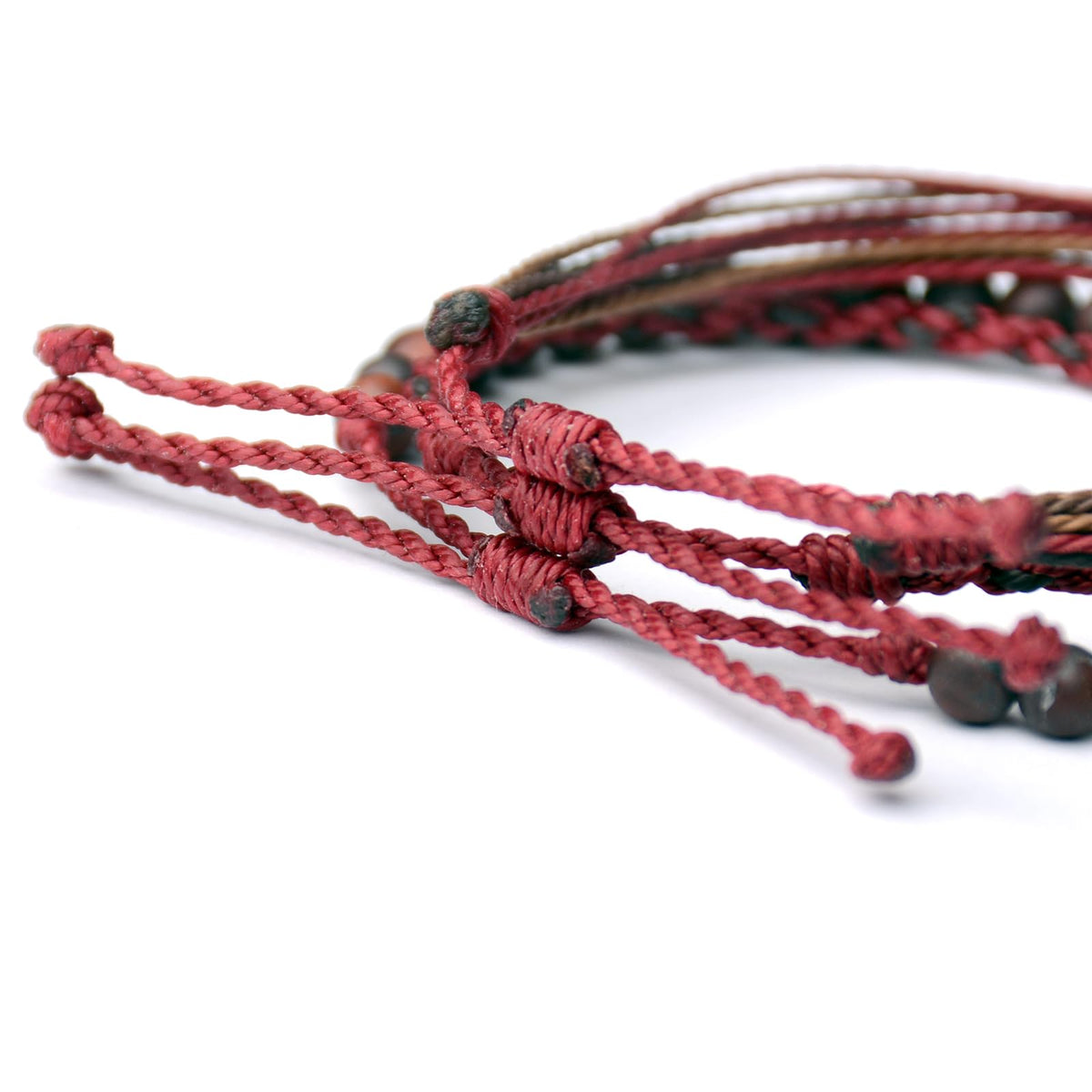 Mezcla Vida Handmade Natural Stone Beaded Healing Bracelet Gift for Men Adjustable Rope String Bracelet
