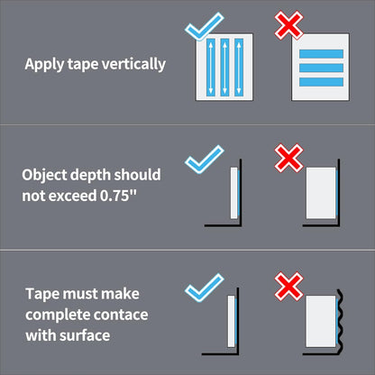 Art3d Double-Sided Tape Heavy Duty (10FT) Mounting Tape, Multipurpose Removable Adhesive Foam Tape, Reusable Transparent Tape for Paste Items, Household