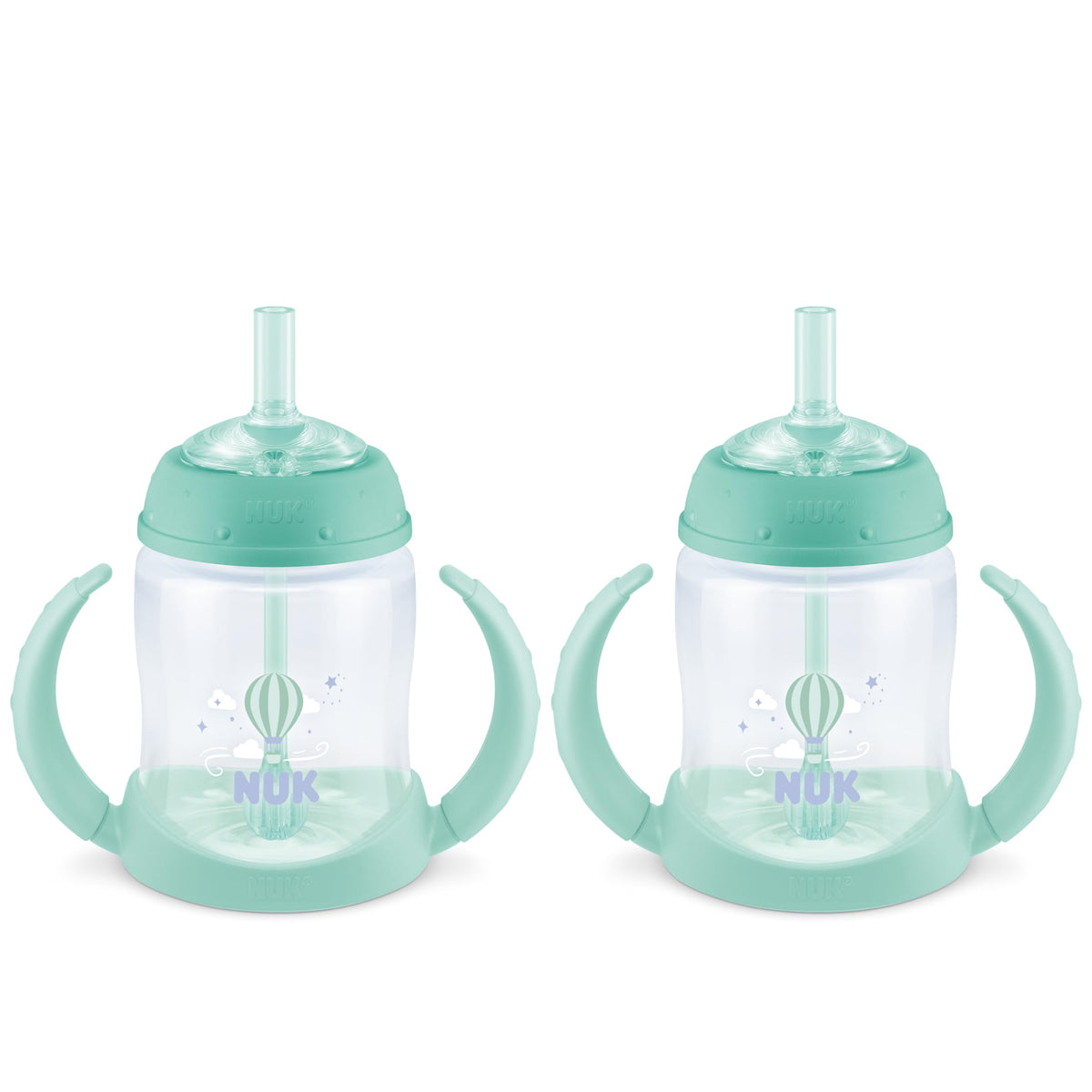 NUK Learner Straw Cup, 10oz, 2-Pack, Amazon Exclusive Timeless