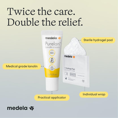 Medela Soothing Hydrogel Pads for Nipples, Reusable 24 Hours, Pack of 4