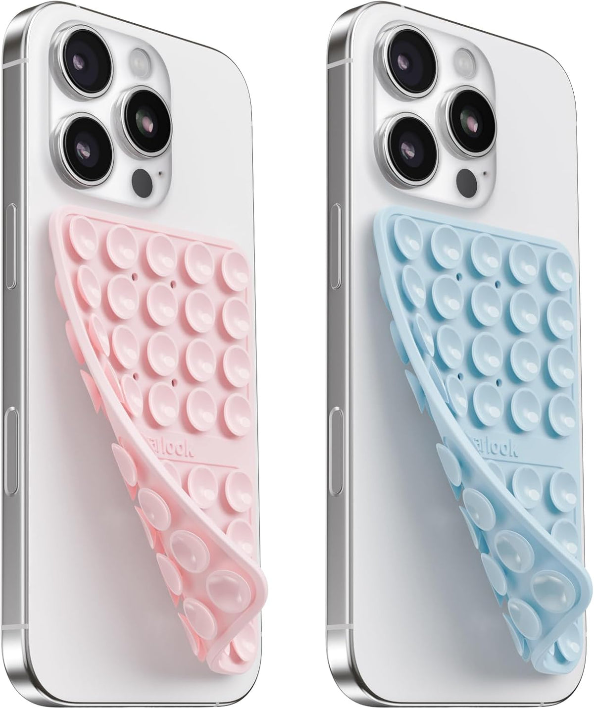 Klearlook Silicone Double Sided Suction Cup Phone Case Mount, Transparent