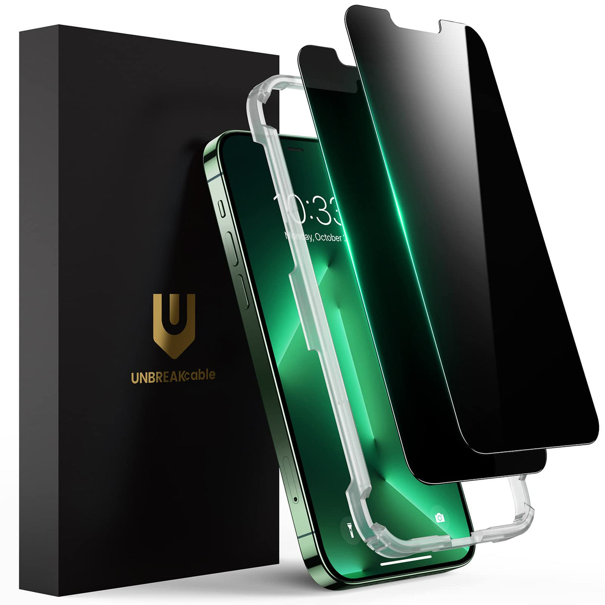 UNBREAKcable Privacy Screen Protector for iPhone 16 Pro, 2-Pack