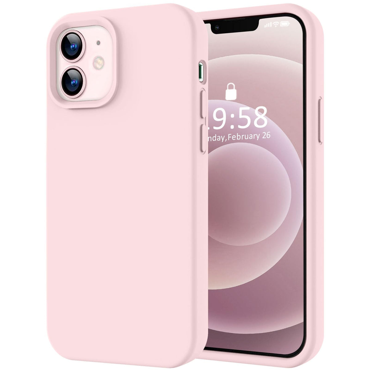 LOVE 3000 Designed for iPhone 16 Case, Premium Silicone with [Soft Anti-Scratch Microfiber Lining] Shockproof Protective Phone Case for Men Women Girls 6.1", Black