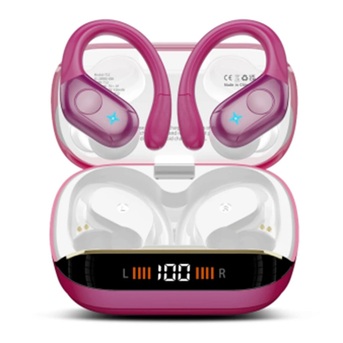 Wireless Earbuds Sports, 75Hrs Bluetooth 5.4 Headphones, Bass Hi-Fi Stereo