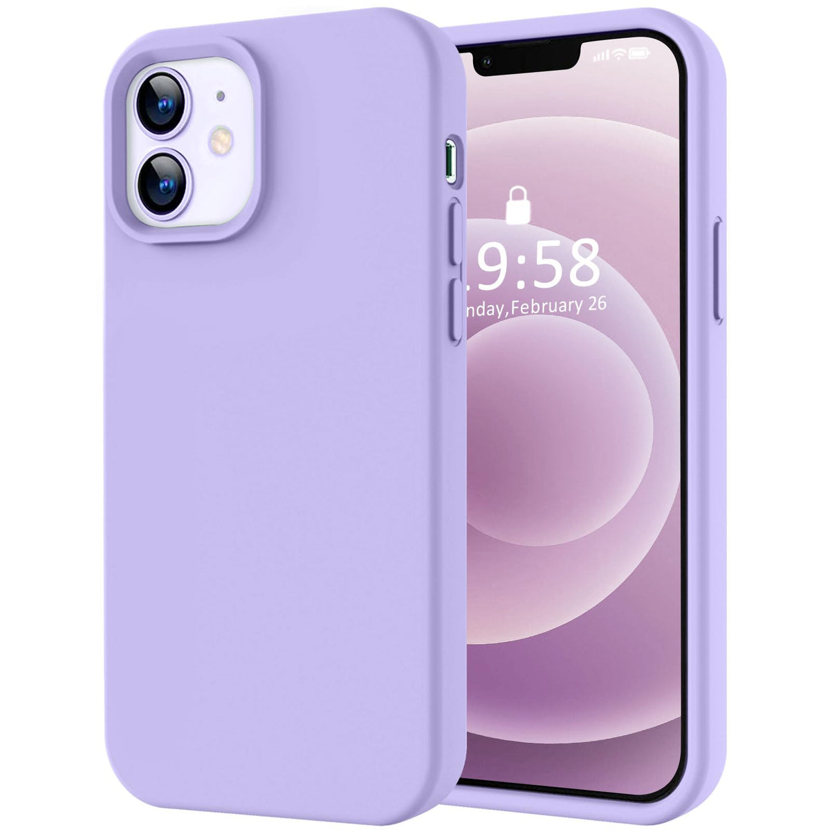 LOVE 3000 Designed for iPhone 16 Case, Premium Silicone with [Soft Anti-Scratch Microfiber Lining] Shockproof Protective Phone Case for Men Women Girls 6.1", Black