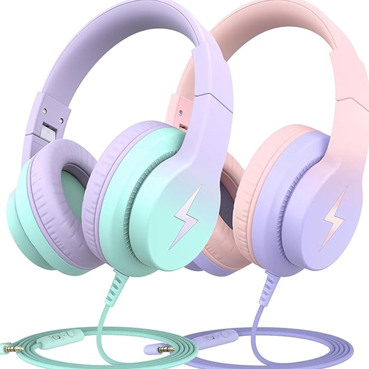 Candy Bila Wired Kids Headphones for School, Over-Ear for Boys Girls