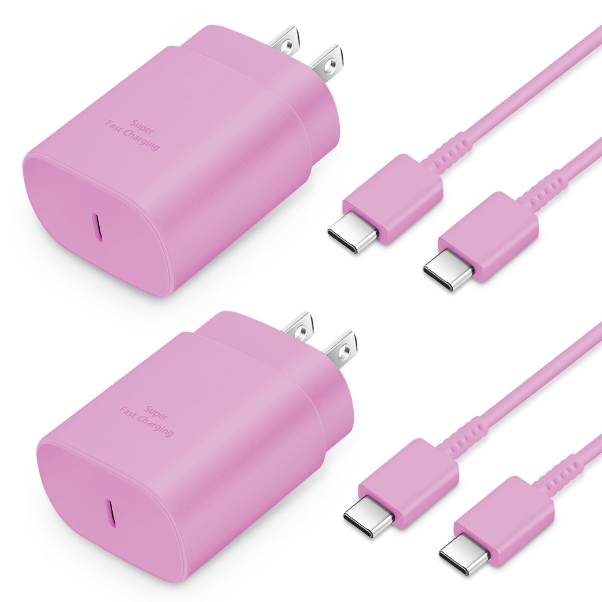 Type C Charger Fast Charging 2-Pack 25W Long 6FT USB C Cable