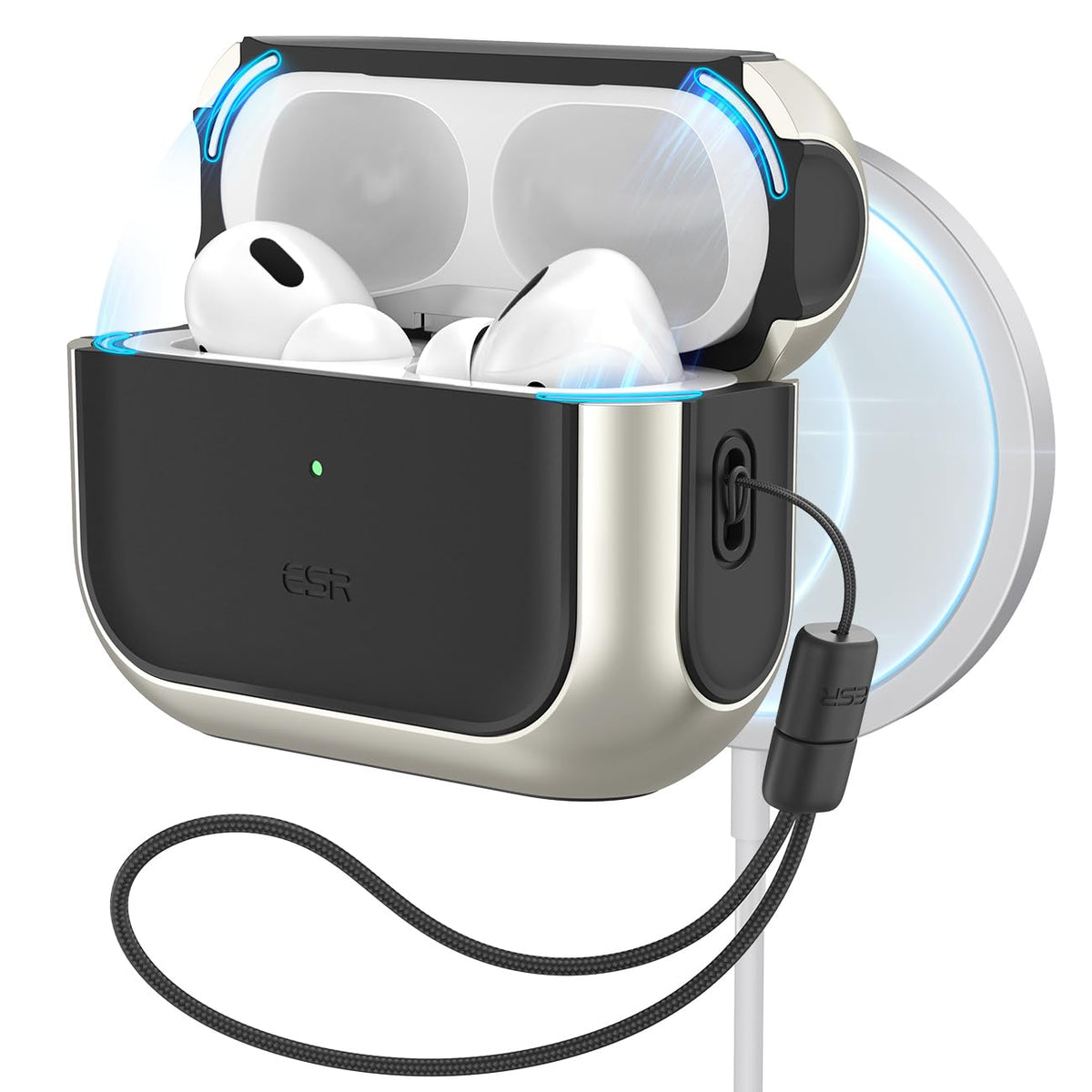 ESR for AirPods Pro 2 Case, Compatible with MagSafe, White