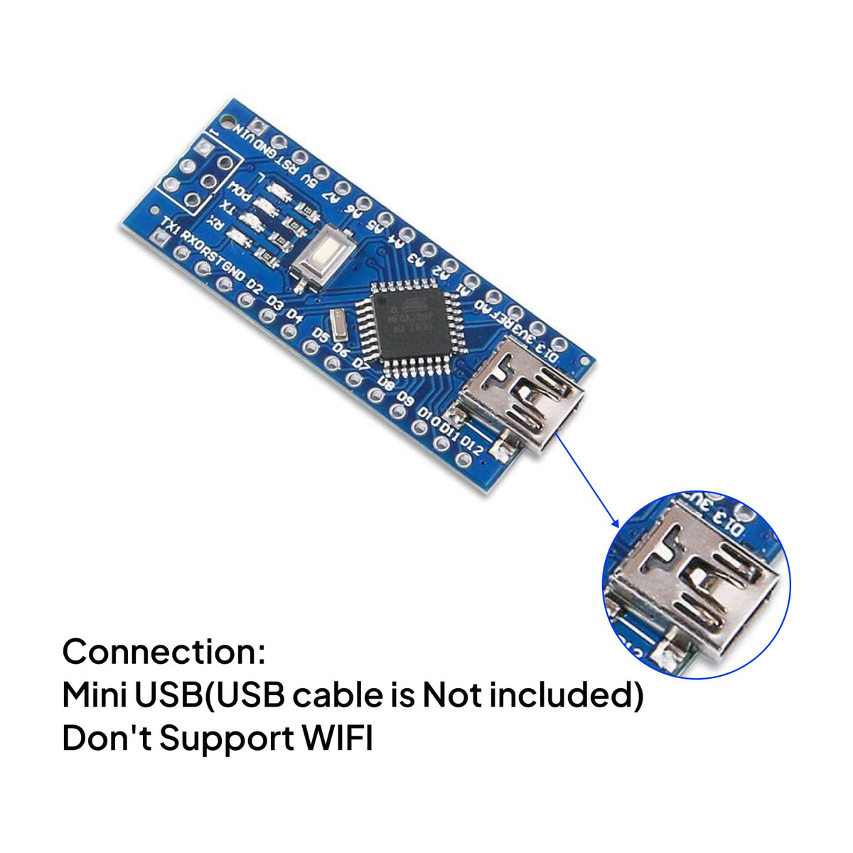 ELEGOO Presoldered Nano Board USB-C with Cable Compatible with Arduino 3PC
