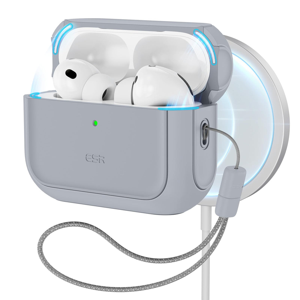 ESR for AirPods Pro 2 Case, Compatible with MagSafe, White