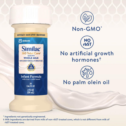 Similac 360 Total Care Made With Whole Milk, Ready-to-Feed Baby Formula
